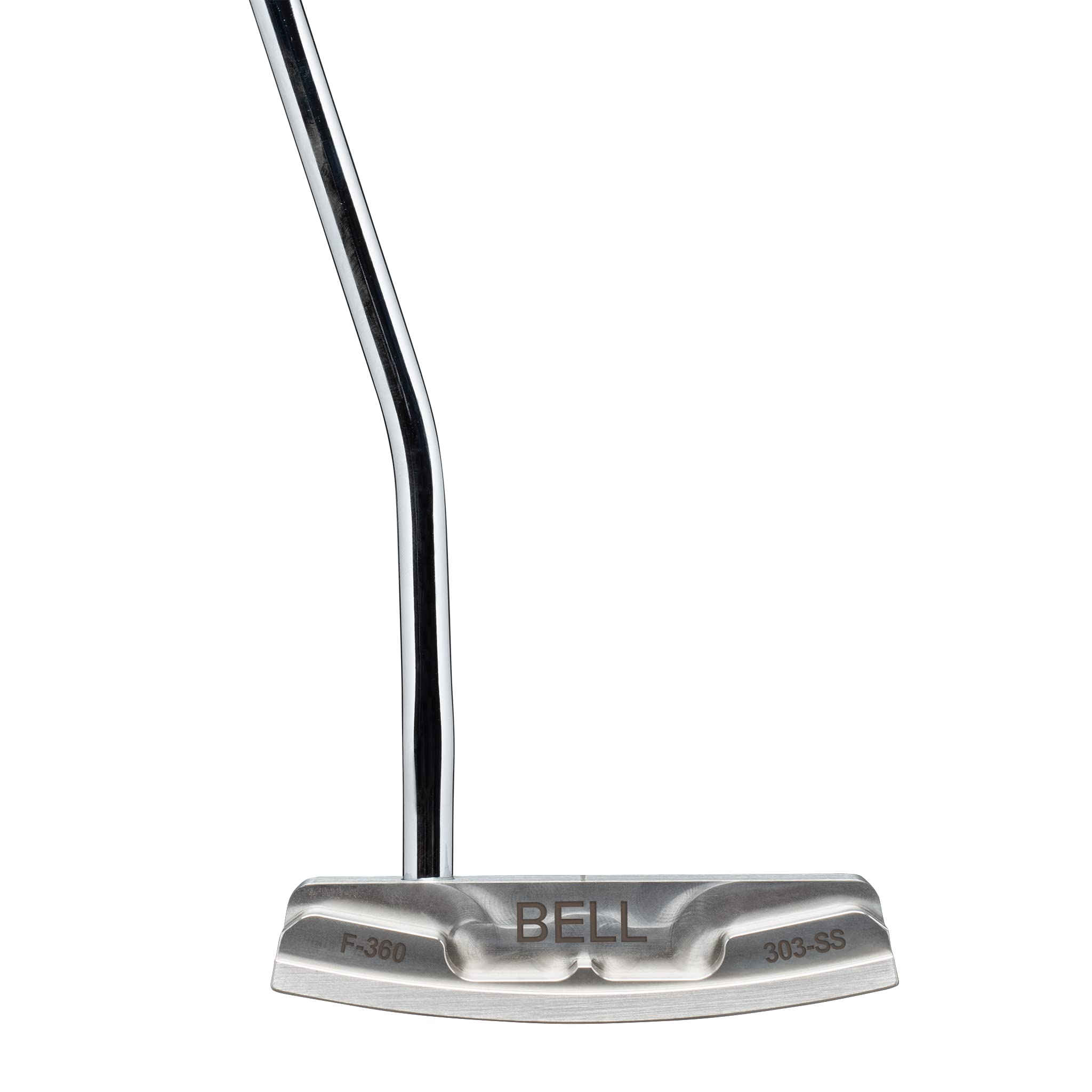 Bell F-360 Full Offset Standard Blade Golf Putter + Winn 15" Counter-Balance Grip (Right, 35)