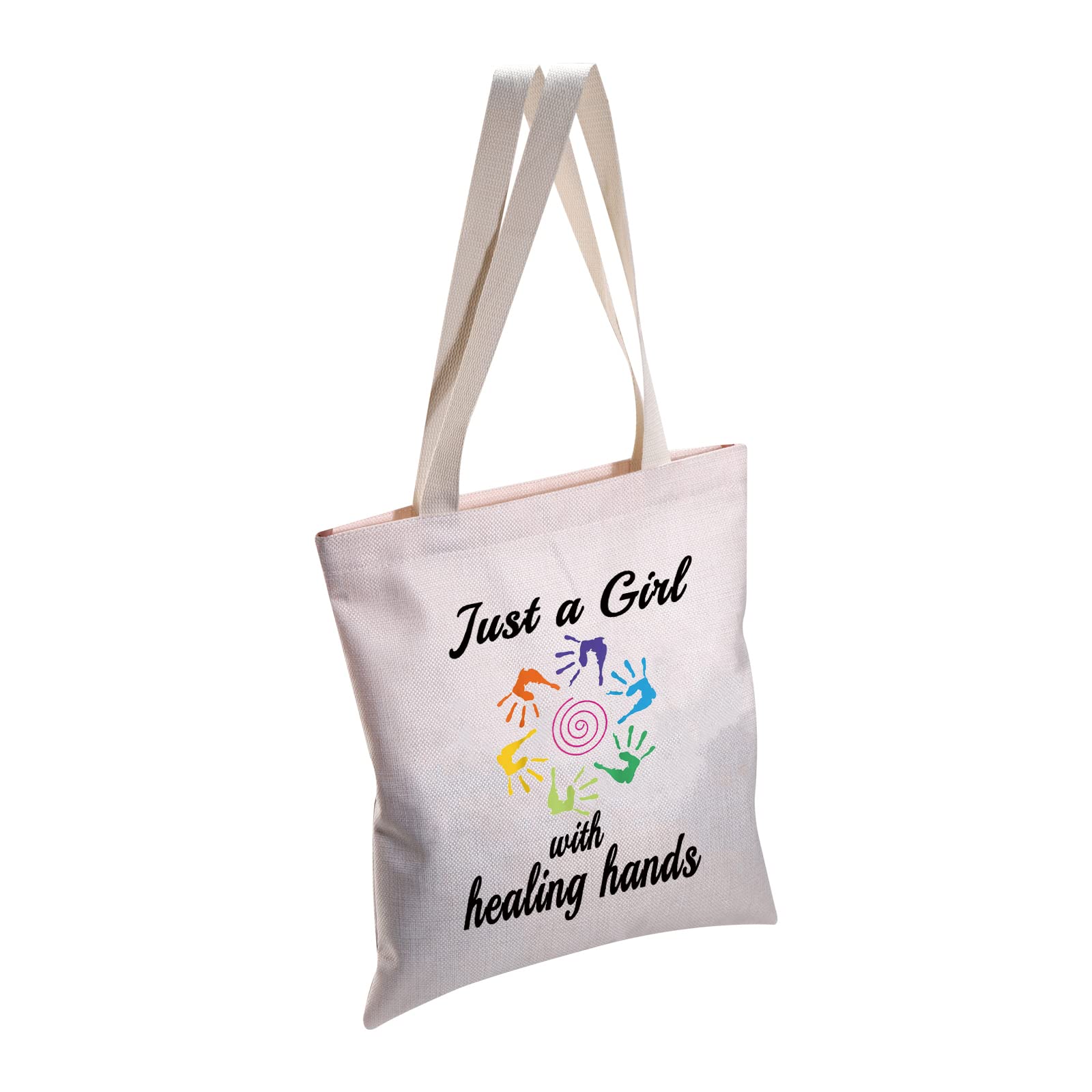 MBMSO Massage Therapist Tote Bag Physical Therapist Bag just a Gxx with Healing Hands Occupational Therapy Thank You Gifts (Massage Therapist tote bag)