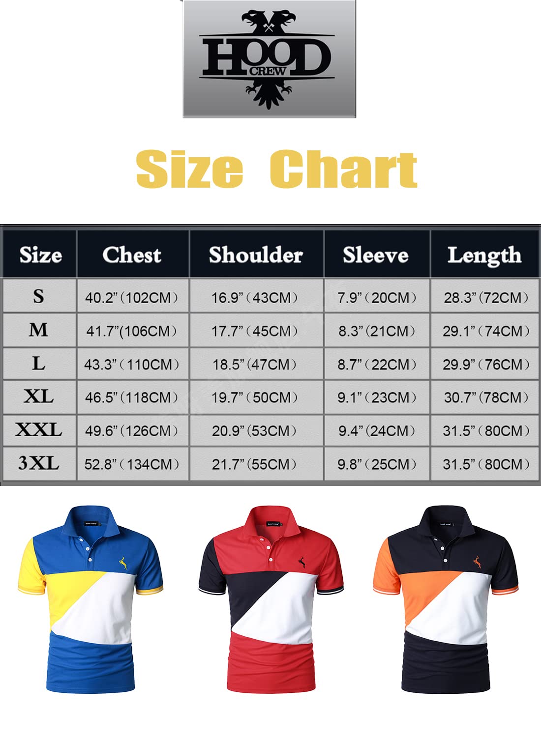 HOOD CREW Man’s Fashion Polo Shirts Short Sleeves Collared T shirt Color Block Sports Golf Polos Pink XL