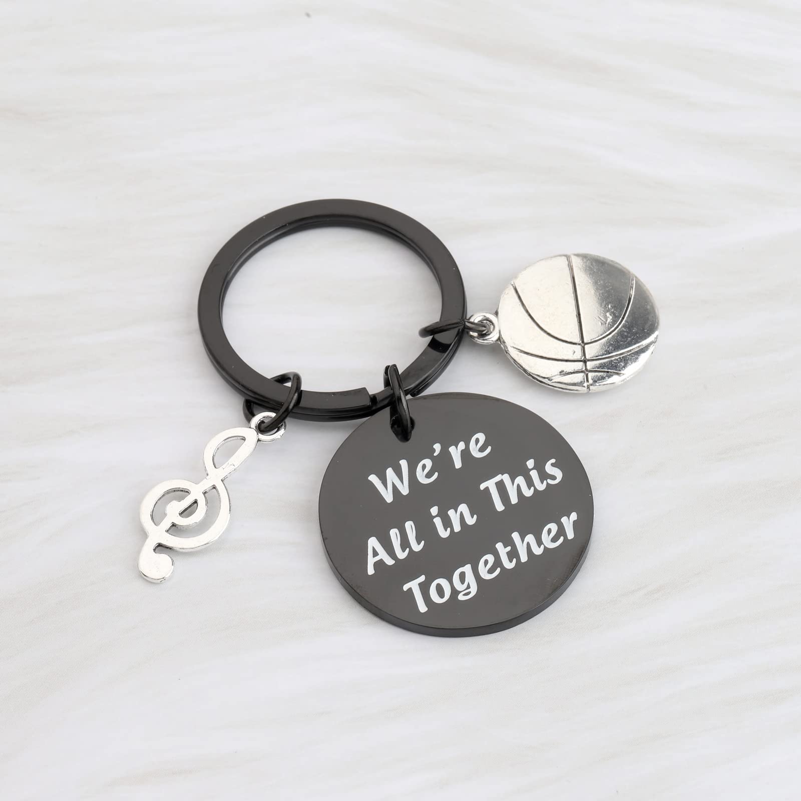 ENSIANTH High School Inspired Gift We’re All in This Together Graduation Gift for Friends Musical Inspired Gift (Together Key-B)