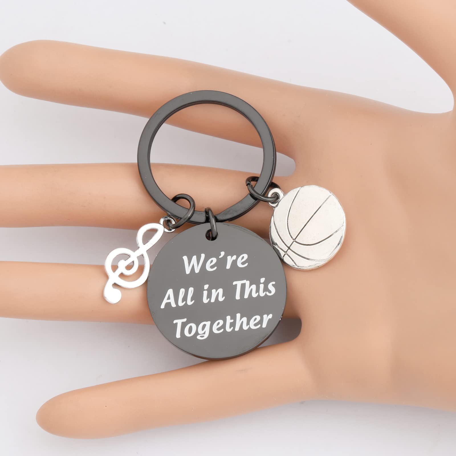 ENSIANTH High School Inspired Gift We’re All in This Together Graduation Gift for Friends Musical Inspired Gift (Together Key-B)