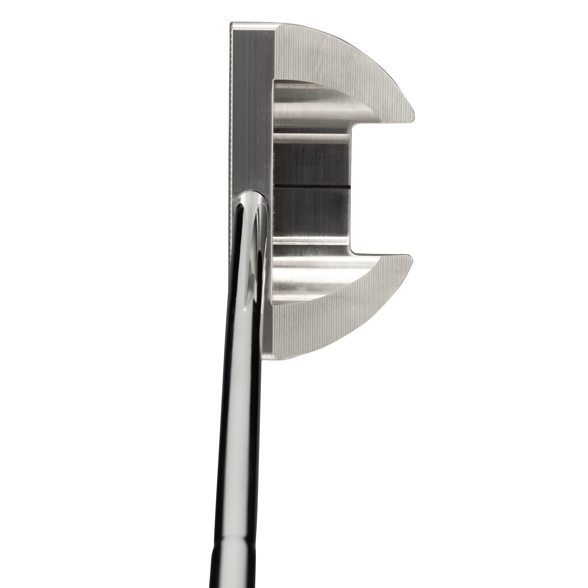 Bell III N-365 No-Offset Center Shaft Half-Mallet Golf Putter + Winn 15" Counter-Balance Grip (Right, 32)