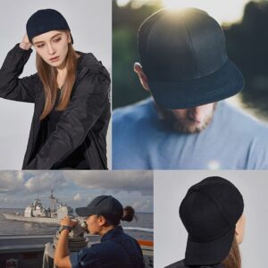 Zylioo Structured Blank Soft Baseball Cap,Non Adjustable Plain Stretch Dad Cap,High Crown Closed Back Baseball Hat