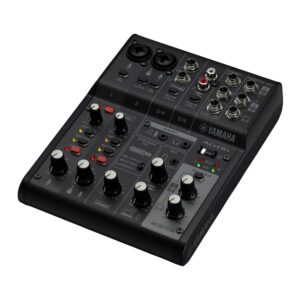 Yamaha AG06MK2 Black 6-Channel Live Streaming Loopback Mixer/USB Interface with Steinberg Software Suite