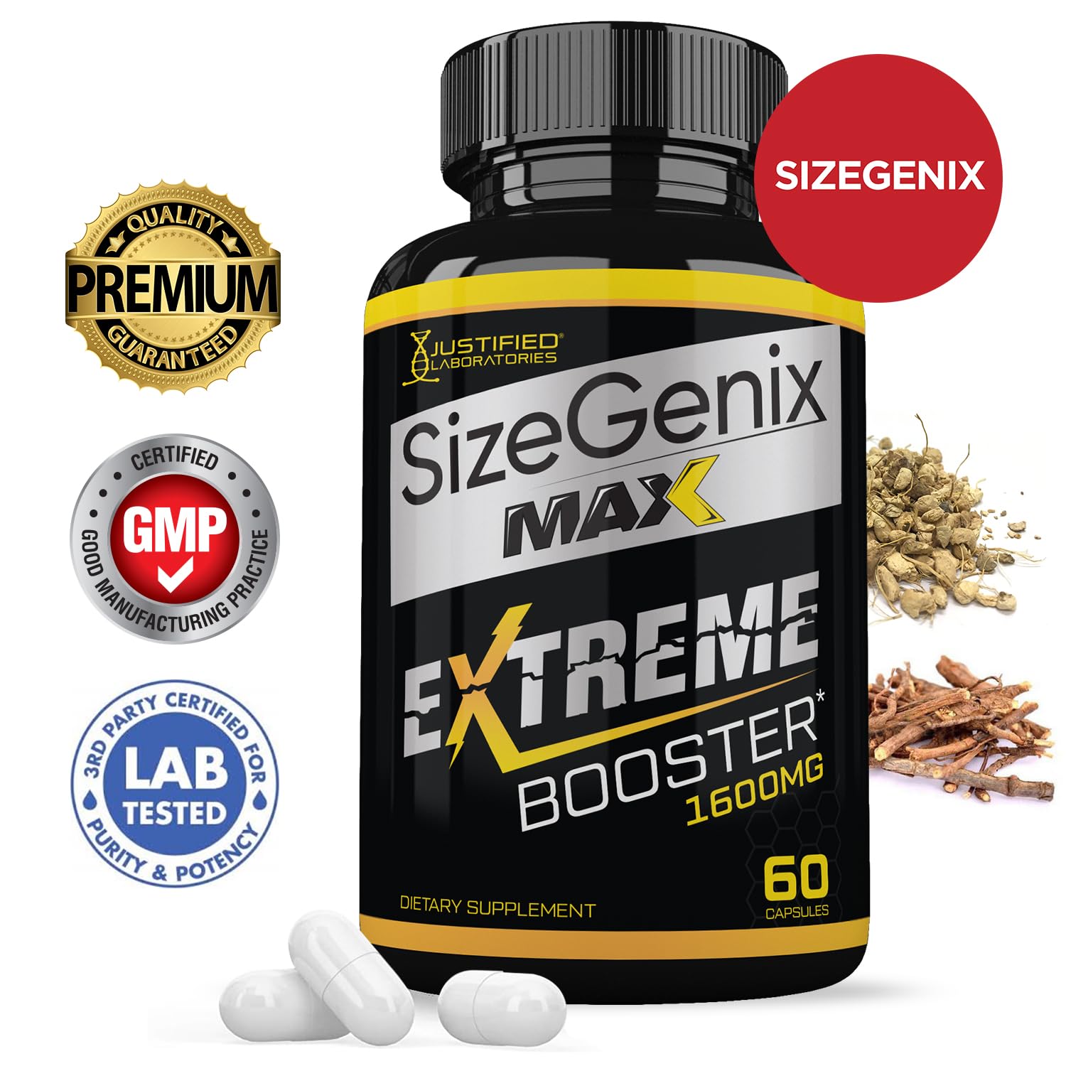 (10 Pack) Sizegenix Max 1600MG Advanced Men's Health Formula 600 Capsules