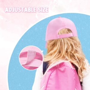 WAWSAM Kids Baseball Hat Unicorn Baseball Cap for Toddler Trucker Hat for Girls Ages 4-8 Adjustable Snapback Cap Pink