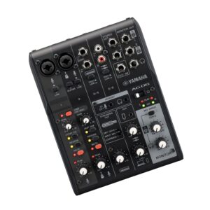 Yamaha AG06MK2 Black 6-Channel Live Streaming Loopback Mixer/USB Interface with Steinberg Software Suite