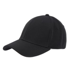 Zylioo Structured Blank Soft Baseball Cap,Non Adjustable Plain Stretch Dad Cap,High Crown Closed Back Baseball Hat