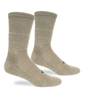 Covert Threads Wool Beast Crew Sock (x-large, Tan)