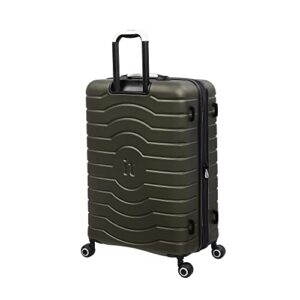 it luggage Intervolve 28" Hardside Checked 8 Wheel Expandable Spinner, Dark Olive