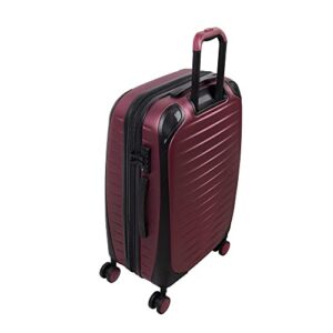 it luggage Lineal 28" Hardside Checked 8 Wheel Expandable Spinner, Red