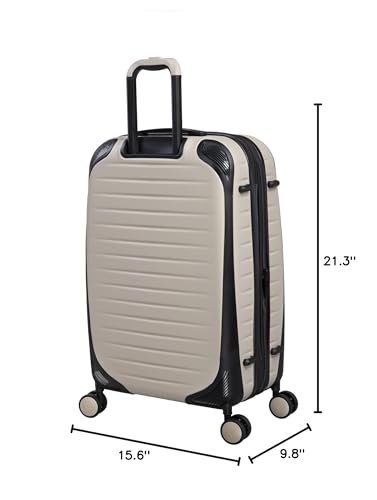 it luggage Lineal 21" Hardside Carry-On 8 Wheel Expandable Spinner, Oyster Grey