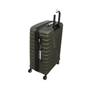 it luggage Intervolve 28" Hardside Checked 8 Wheel Expandable Spinner, Dark Olive