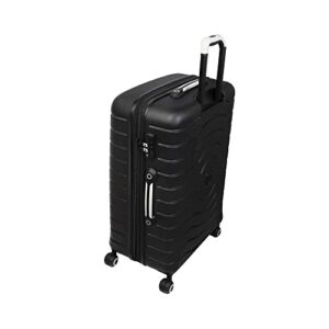 it luggage Intervolve 3 Piece Hardside 8 Wheel Expandable Spinner, Black, 3 Pc Set