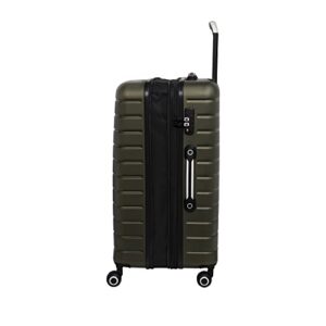 it luggage Intervolve 28" Hardside Checked 8 Wheel Expandable Spinner, Dark Olive