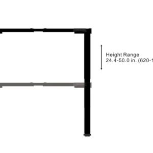 Monoprice 143562 Sit-Stand Desk, Black