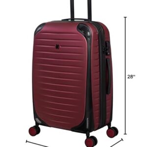 it luggage Lineal 28" Hardside Checked 8 Wheel Expandable Spinner, Red