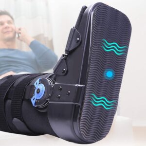 Walking Boot Fracture Boot for Broken Foot Adjustable and Breathrable Foot Support Stabilizer Orthotic Sleeping Immobilizer for Achilles Tendon Surgery Ankle Fractur Sprains Ankle Brace for Women & Me