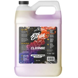 ethos cleanse for car - graphene car shampoo graphene ceramic coating infused car wash soap (gallon)