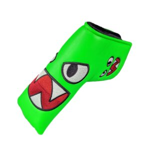 Foretra - Limited Edition Green Monster Golf Putter Headcover Quality PU Leather Magnetic Closure for Blade Style Putters