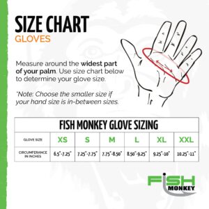 Fish Monkey FM18 Stubby Guide Glove- Bass, XX-Large