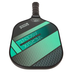 VERSIX Ascent 5C Pickleball Paddle, Teal, Graphite Face, 0.5 Inch Polypropylene Honeycomb Core, Balanced Control, Light Weight