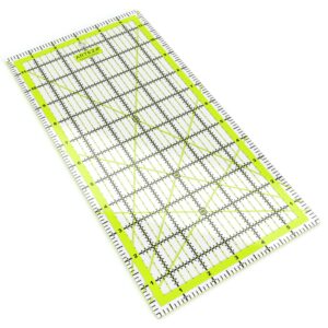 Arteza Quilting Ruler and Quilting Ruler Laser Cut Acrylic Quilters' Ruler with Patented Double Colored Grid Lines for Easy Precision Cutting