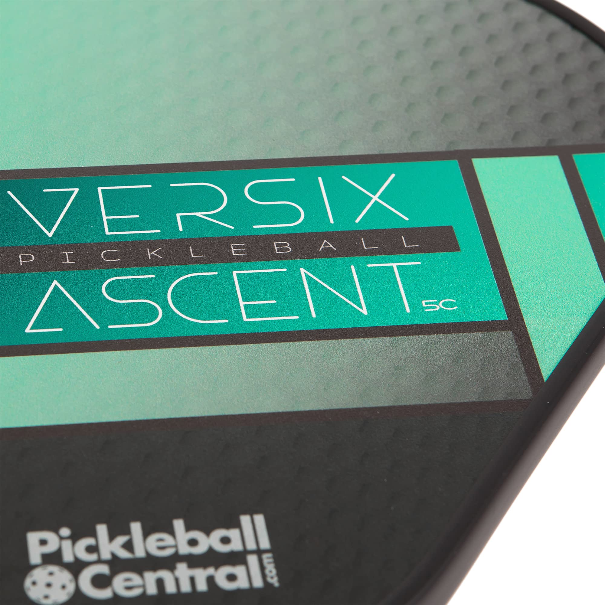 VERSIX Ascent 5C Pickleball Paddle, Teal, Graphite Face, 0.5 Inch Polypropylene Honeycomb Core, Balanced Control, Light Weight