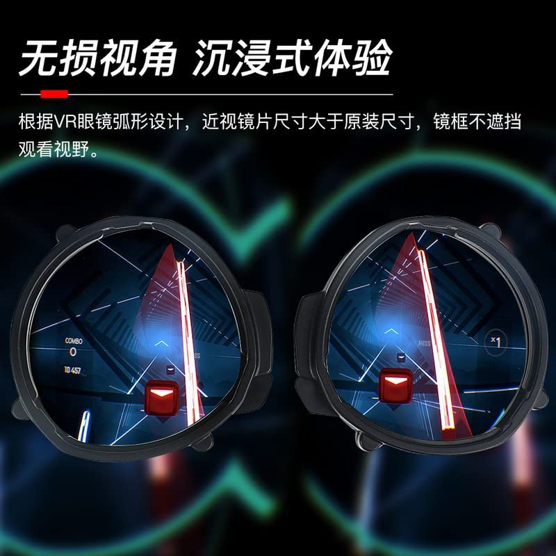 Customized lenses for Nearsighted People for Oculus Quest 2, Magnetic Anti-Glare and Blue Light Blocking Glasses, Clear Vision to Protect Your Eyes