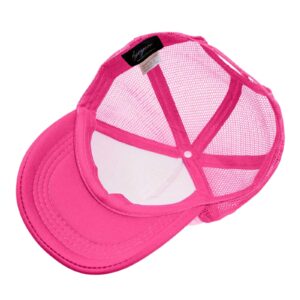 lycycse Smile Face Hat Womens Mesh Neon Trucker Hats with Sequins Smile Patch Preppy Hat Retro Baseball Cap