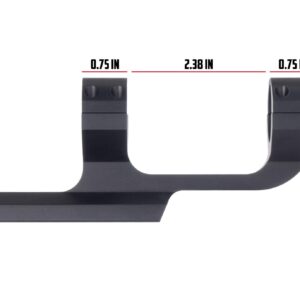 Monstrum 1-4x20 Rifle Scope with Rangefinder Reticle | ZR251 Slim Profile Series Offset Scope Mount | Bundle