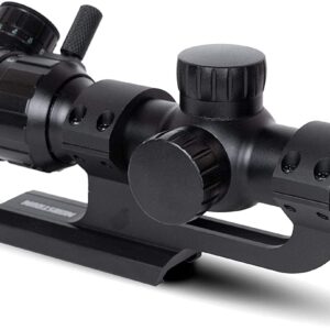 Monstrum 1-4x20 Rifle Scope with Rangefinder Reticle | ZR251 Slim Profile Series Offset Scope Mount | Bundle