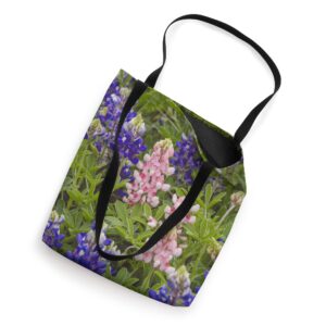 Texas Rose colored Bluebonnets phone accessories Tote Bag