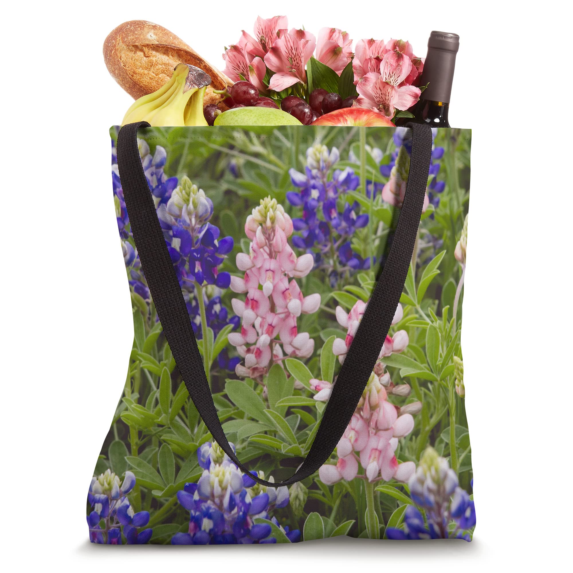 Texas Rose colored Bluebonnets phone accessories Tote Bag