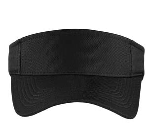 Sport-Tek® PosiCharge® RacerMesh® Visor STC27 / Custom Visor/Embroidery Visor/Monogrammed Visor (Black)