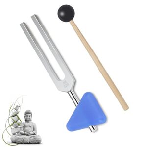 Soulmate Tuning Fork 528 Hz Tuning Forks for Healing with Silicone Hammer and Cleaning Cloth Chakra DNA Repair Sound Healing Musical Instrument Tuning Fork