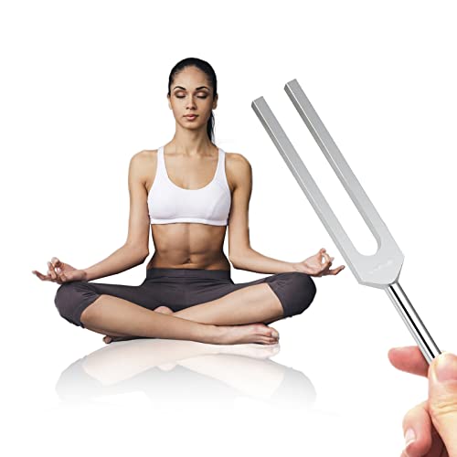 Soulmate Tuning Fork 528 Hz Tuning Forks for Healing with Silicone Hammer and Cleaning Cloth Chakra DNA Repair Sound Healing Musical Instrument Tuning Fork