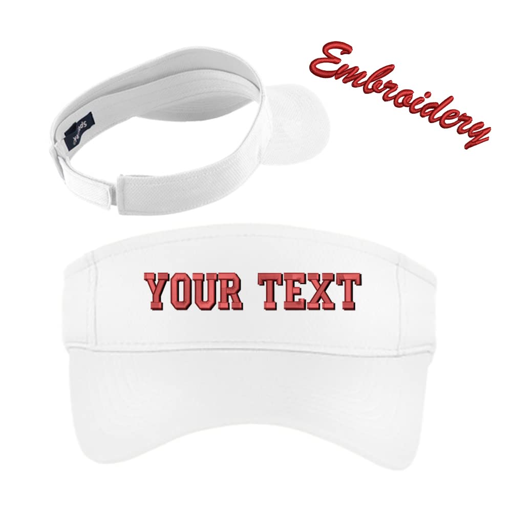 Sport-Tek® PosiCharge® RacerMesh® Visor STC27 / Custom Visor/Embroidery Visor/Monogrammed Visor (White)