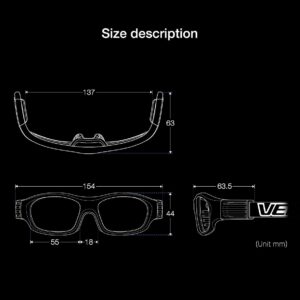 VENTIC Sports Safety Goggles Basketball Tennis Soccer Football Baseball Handball Sports Glasses Protective Eyewear Replaceable Lens (Clear)