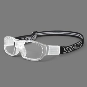 VENTIC Sports Safety Goggles Basketball Tennis Soccer Football Baseball Handball Sports Glasses Protective Eyewear Replaceable Lens (Clear)