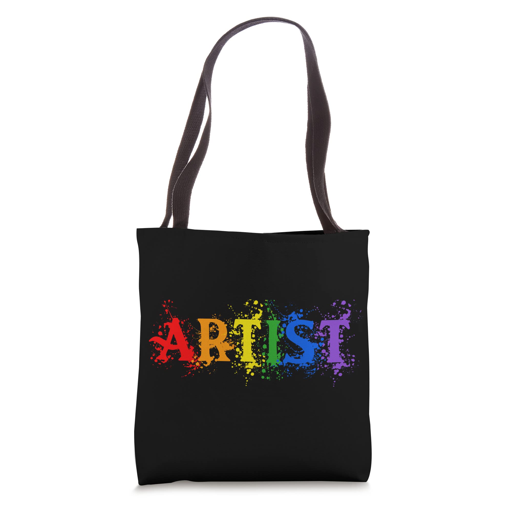 Artist Paint Splatter Rainbow, Art Painter, Gay Pride Colors Tote Bag