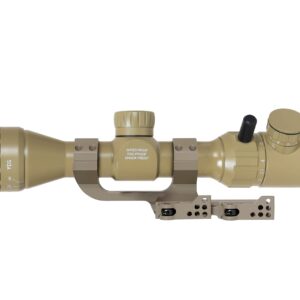 Monstrum 3-9x32 AO Rifle Scope with Illuminated Range Finder Reticle and Parallax Adjustment | ZR252 Quick Release Scope Mount | Flat Dark Earth | Bundle