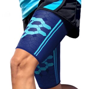 Sparthos Thigh Compression Sleeves [Cobalt Blue - Small] x Hip Brace [Right Leg]