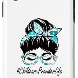 iPhone XR Childcare Provider Messy Bun Bleached World Health Day Case