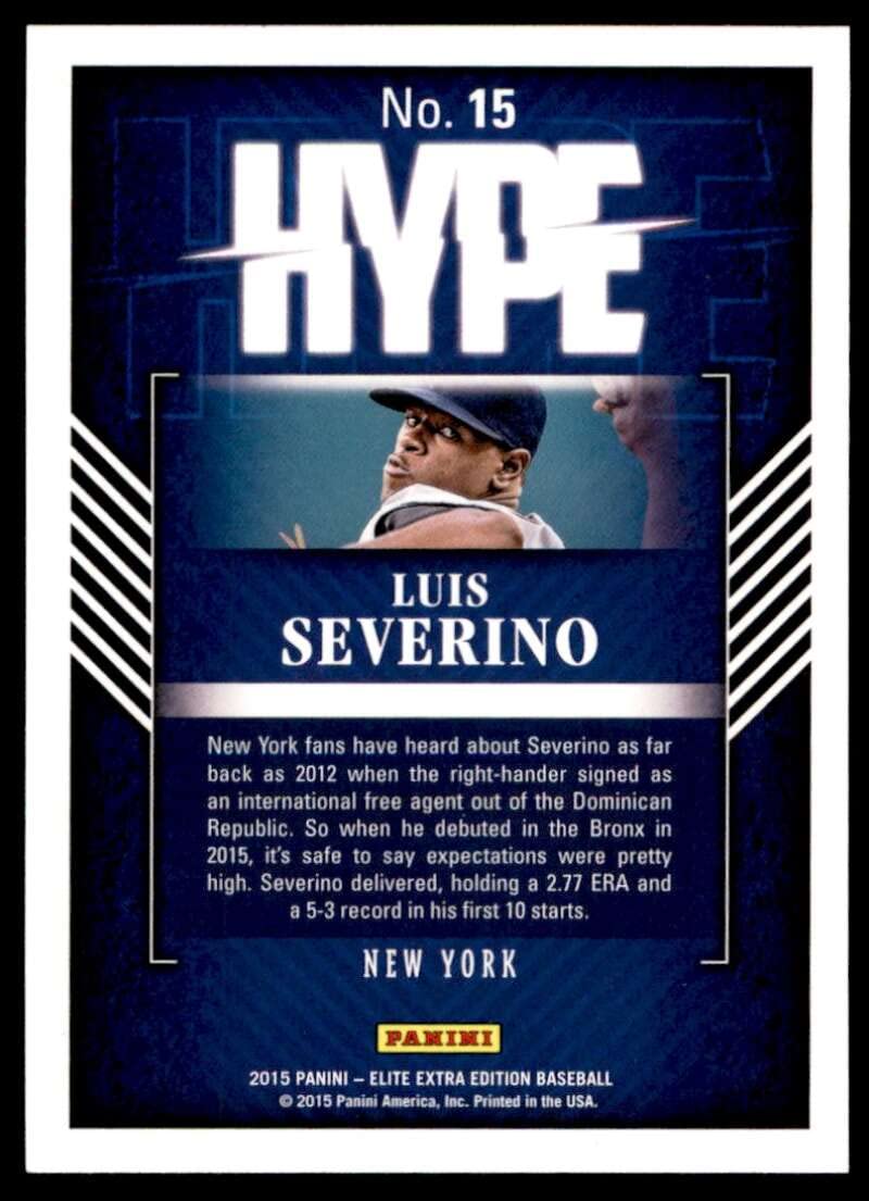 Luis Severino Card 2014 Panini Elite Extra Edition Hype #15