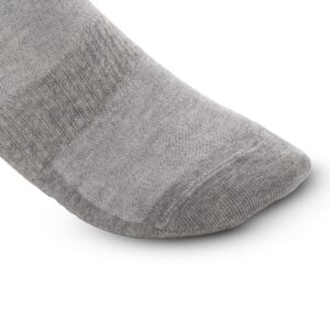 BONISTO Cotton Ankle Socks - 6 Pairs Mens Athletic Low Cut Socks - Soft Sneaker Socks (Medium, Light Grey)