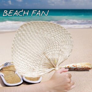 Palm Leaf Fan Woven Farmhouse Kitchen Summer Cooling Party Beach Wedding Camping 1 Pack (Standard)