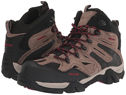 Wolverine Men's Wilderness Waterproof Composite Toe Mid Hiker Hiking Boot, Gravel, 8.5 Wide