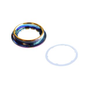 Pirhosigma Cassette Lockring Aluminium Alloy for 7-11 Speed Mountain Bike Colorful