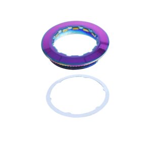 Pirhosigma Cassette Lockring Aluminium Alloy for 7-11 Speed Mountain Bike Colorful